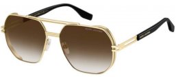 Gafas de Sol - Marc Jacobs - MARC 784/S - 0NZ (HA) MATTE GOLD BLACK // BROWN GRADIENT