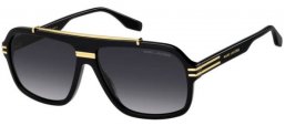 Gafas de Sol - Marc Jacobs - MARC 840/S - 2M2 (9O) BLACK GOLD // DARK GREY GRADIENT