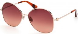 Gafas de Sol - MaxMara - MM0034 JEWEL1 - 30F  SHINY GOLD // BROWN GRADIENT