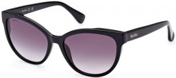 Gafas de Sol - MaxMara - MM0058 LOGO13 - 01B  SHINY BLACK // GREY GRADIENT