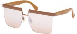 Gafas de Sol - MaxMara - MM0071 FLAT - 45G  SHINY LIGHT BROWN // LIGHT BROWN MIRROR