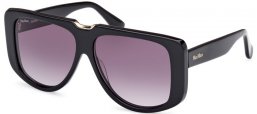 Gafas de Sol - MaxMara - MM0075 SPARK1 - 01B  SHINY BLACK // GREY GRADIENT