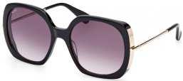 Gafas de Sol - MaxMara - MM0079 MALIBU9 - 01B  SHINY BLACK // GREY GRADIENT