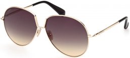 Gafas de Sol - MaxMara - MM0081 DESIGN8 - 32B  SHINY GOLD // GREY GRADIENT