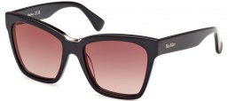 Gafas de Sol - MaxMara - MM0089 SPARK3 - 01F  SHINY BLACK // BROWN GRADIENT