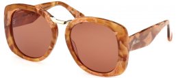 Gafas de Sol - MaxMara - MM0092 BRIDGE - 56E  LIGHT HAVANA // BROWN