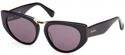 Gafas de Sol - MaxMara - MM0093 BRIDGE1 - 01A  SHINY BLACK // GREY