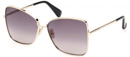 Gafas de Sol - MaxMara - MM0097 MENTON1 - 32B  SHINY PALE GOLD // GREY GRADIENT