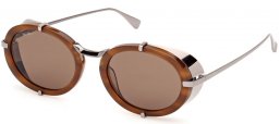 Gafas de Sol - MaxMara - MM0103 SELMA - 50E  STRIPED BROWN // BROWN