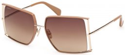 Gafas de Sol - MaxMara - MM0120 - 47F  SHINY LIGHT BROWN // BROWN GRADIENT