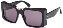 Sunglasses - MaxMara - MM0124 SPARK6 - 01A  SHINY BLACK // GREY