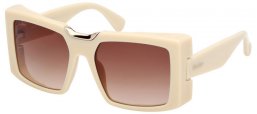 Lunettes de soleil - MaxMara - MM0124 SPARK6 - 25F  SHINY IVORY // BROWN GRADIENT