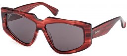 Gafas de Sol - MaxMara - MM0125 - 68A  STRIPED RED // GREY