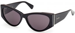 Gafas de Sol - MaxMara - MM0132 HINGE-1 - 01A  SHINY BLACK // DARK GREY