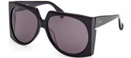 Gafas de Sol - MaxMara - MM0133 ANNE - 01A  SHINY BLACK // GREY