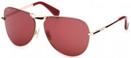 Gafas de Sol - MaxMara - MM0134 MILLER-2 - 32S  SHINY PALE GOLD // BORDEAUX