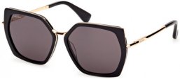 Gafas de Sol - MaxMara - MM0136 MILLER-5 - 01A  SHINY BLACK // GREY