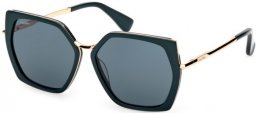 Gafas de Sol - MaxMara - MM0136 MILLER-5 - 96N  SHINY DARK GREEN // GREEN