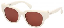 Gafas de Sol - MaxMara - MM0138 CLIP - 21E  SHINY WHITE // BROWN