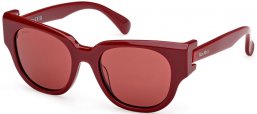 Gafas de Sol - MaxMara - MM0138 CLIP - 69S  SHINY BORDEAUX // BORDEAUX