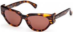 Gafas de Sol - MaxMara - MM0139 CLIP-1 - 52E  DARK HAVANA // BROWN