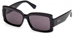 Gafas de Sol - MaxMara - MM0140 LEE-3 - 01A  SHINY BLACK // GREY