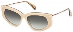 Sunglasses - MaxMara - MM0100 BETH - 21P  SHINY IVORY // GREEN GRADIENT