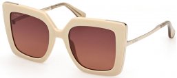 Gafas de Sol - MaxMara - MM0051 DESIGN4 - 25F  SHINY IVORY // BROWN GRADIENT