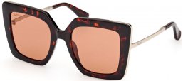 Sunglasses - MaxMara - MM0051 DESIGN4 - 52E DARK HAVANA // BROWN