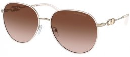 Gafas de Sol - Michael Kors - MK1128J EMPIRE  - 123313  WHITE LIGHT GOLD // BROWN GRADIENT