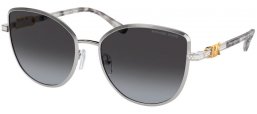 Gafas de Sol - Michael Kors - MK1144B CATALONIA - 18938G  SHINY SILVER // NAVY BLUE GRADIENT