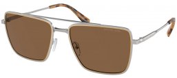 Gafas de Sol - Michael Kors - MK1154 BLUE RIDGE - 189373  SHINY SILVER // BROWN