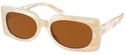 Gafas de Sol - Michael Kors - MK2215 BORDEAUX - 400173  IVORY HORN // AMBER