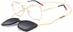 Gafas de Sol - Missoni - MIS 0178/CS - J5G (9O) GOLD // CLEAR + CLIP ON DARK GREY GRADIENT