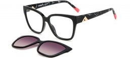 Gafas de Sol - Missoni - MIS 0179/CS - 807 (XW) BLACK // CLEAR + CLIP ON VIOLET GRADIENT POLARIZED