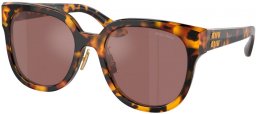 Gafas de Sol - Miu Miu - SMU 01ZS - VAU70D  HAVANA HONEY // BROWN MIRROR SILVER