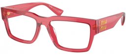 Lunettes de vue - Miu Miu - VMU 02XV - 15Q1O1  TRANSPARENT BORDEAUX