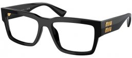 Lunettes de vue - Miu Miu - VMU 02XV - 1AB1O1  BLACK