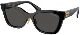 Sunglasses - Miu Miu - SMU 02ZS - 1AB5S0  BLACK // DARK GREY