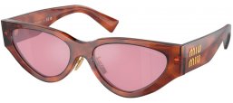 Gafas de Sol - Miu Miu - SMU 03ZS - 11Q50D  STRIPED TOBACCO // BORDEAUX