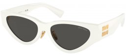 Sunglasses - Miu Miu - SMU 03ZS - 1425S0  WHITE // DARK GREY