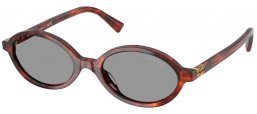 Sunglasses - Miu Miu - SMU 04ZS - 21C40O  HAVANA MAHOGANY // GREY