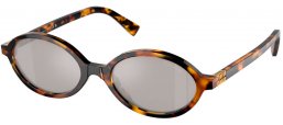 Gafas de Sol - Miu Miu - SMU 04ZS - VAU07F  HAVANA HONEY // LIGHT GREY MIRROR SILVER