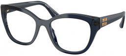 Monturas - Miu Miu - VMU 05XV - 08Q1O1  TRANSPARENT NAVY BLUE