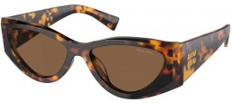 Lunettes de soleil - Miu Miu - SMU 06YS - VAU06B  HAVANA HONEY // DARK BROWN