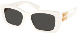 Gafas de Sol - Miu Miu - SMU 07YS - 1425S0  WHITE // DARK GREY