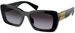 Gafas de Sol - Miu Miu - SMU 07YS - 1AB5D1  BLACK // GREY GRADIENT