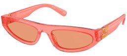 Lunettes de soleil - Miu Miu - SMU 07ZS - 14T07V  TRANSPARENT TULIP // ORANGE