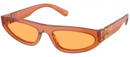 Lunettes de soleil - Miu Miu - SMU 07ZS - 15T0B7  TRANSPARENT CANDY // YELLOW