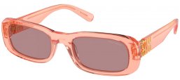 Lunettes de soleil - Miu Miu - SMU 08ZS - 13T06I  TRANSPARENT HAZELNUT // BROWN LIGHT PURPLE